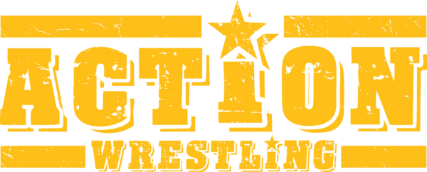 Superluchas - Resultados Logotipo de ACTION Wrestling sobre fondo negro.