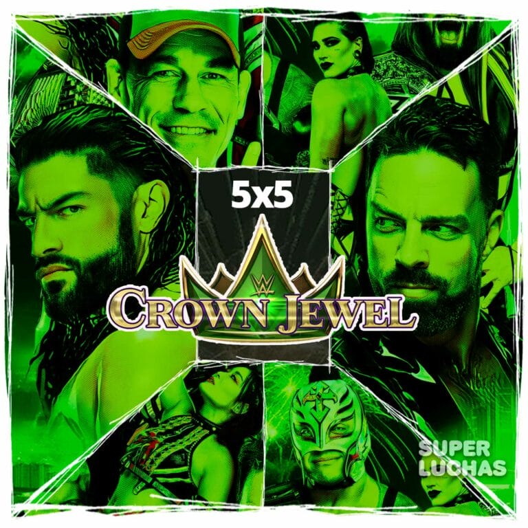 5x5 WWE CROWN JEWEL 2023 | Resultados en vivo | Roman Reigns vs. LA Knight
