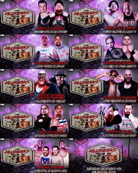 Superluchas - Un cartel que presenta el evento Resultados H2O Wrestling del 25 de noviembre de 2023.