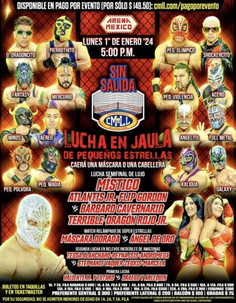 Superluchas - Así será la primera función de la Arena México de 2024, con la participación de muchos luchadores.