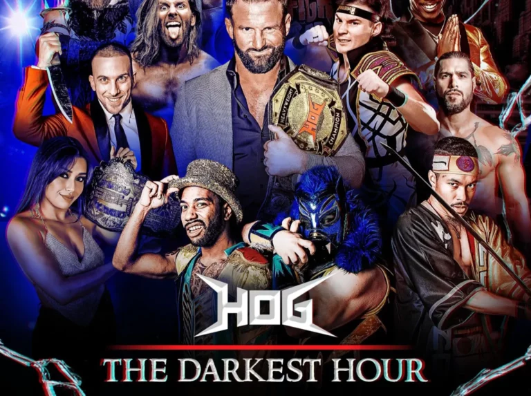 Superluchas - Afiche: La Hora Más Oscura - Resultados Casa de Gloria 1 de diciembre 2023.