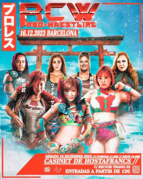 Superluchas - El cartel de RCW wrestling en Barcelona con las luchas anunciadas para RCW Season Finale.