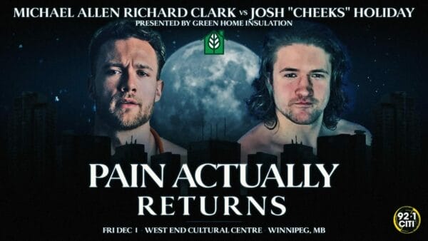Superluchas - Pain Actually regresa – Winnipeg Pro Wrestling el 1 de diciembre de 2023 | Resultados.