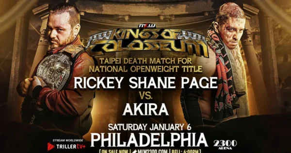 Superluchas - Rickey Shane Page contra Akira Philadelphia en MLW Kings of Colosseum.