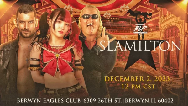 Superluchas - Un cartel de Slamilton con lo más destacado de Resultados Black Label Pro 2 de diciembre 2023.