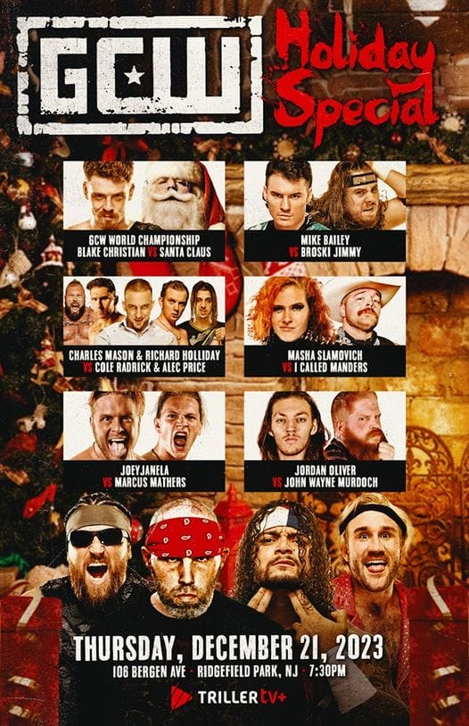 Superluchas - Especial navideño de Gww martes 20 de diciembre. Resultados de Game Changer Wrestling 21 de diciembre 2023 |