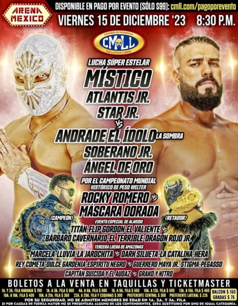 Superluchas - Misto vs Dr. Jr WWE wwe
Palabras clave: Andrade, regreso, Arena México