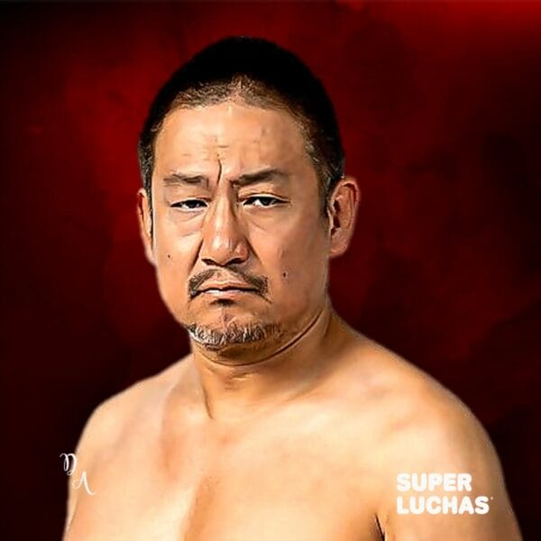 Superluchas - Un dibujo de un hombre llamado Super Lucas, inspirado en las imágenes y el estilo de Sanshiro Takagi y DDT.