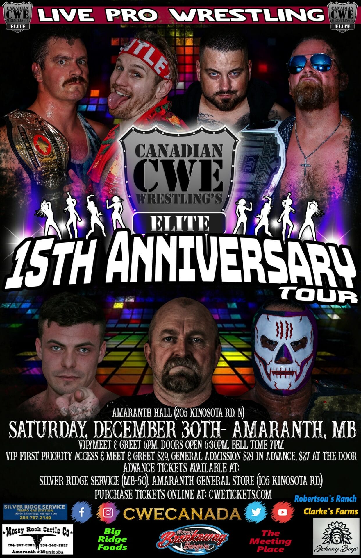 Resultados Canadian Wrestling’s Elite 7 de enero 2024