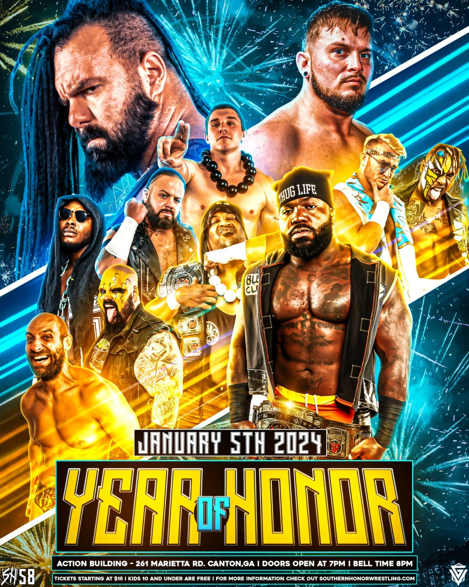 Resultados Southern Honor Wrestling 5 de enero 2024 │Year of Honor