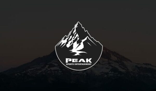 Superluchas - Logotipo de montañismo de pico para Peak Sports Entertainment.