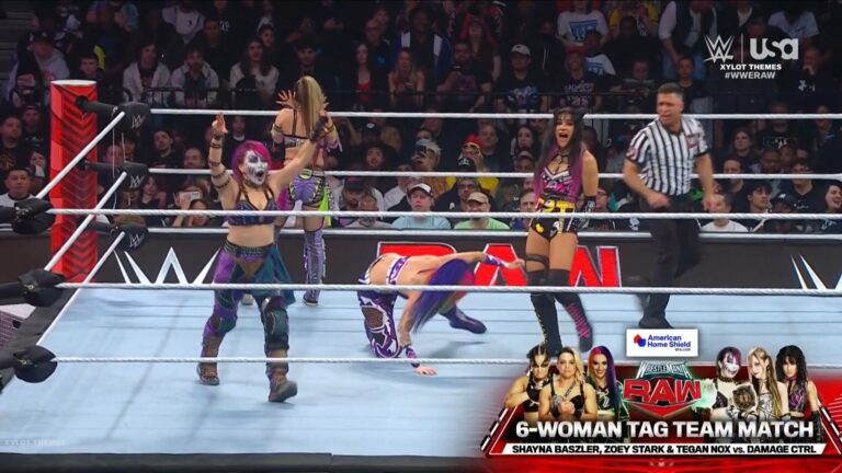 Damage CTRL vs Tegan Nox, Zoey Stark & Shayna Baszler WWE Raw 01.04.2024
