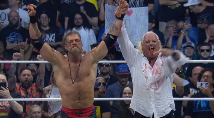Adam Copeland y Gangrel en el PPV AEW Double or Nothing 2024 (26.05.2024) - AEW