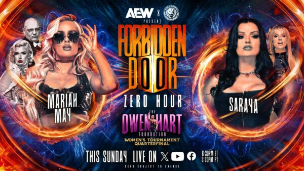 Mariah May vs. Saraya en el PPV AEWxNJPW Forbidden Door 20024