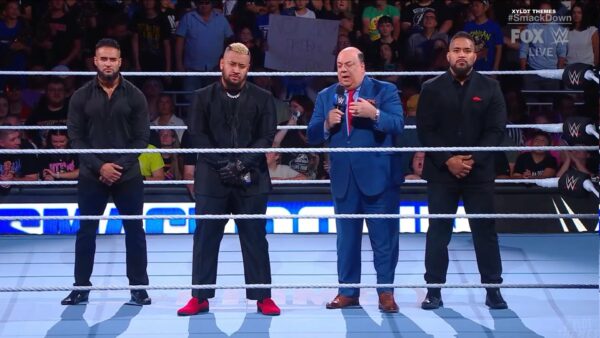 Tama Tonga, Solo Sikoa, Paul Heyman y Tanga Loa en WWE SmackDown (07.06.2024) - WWE