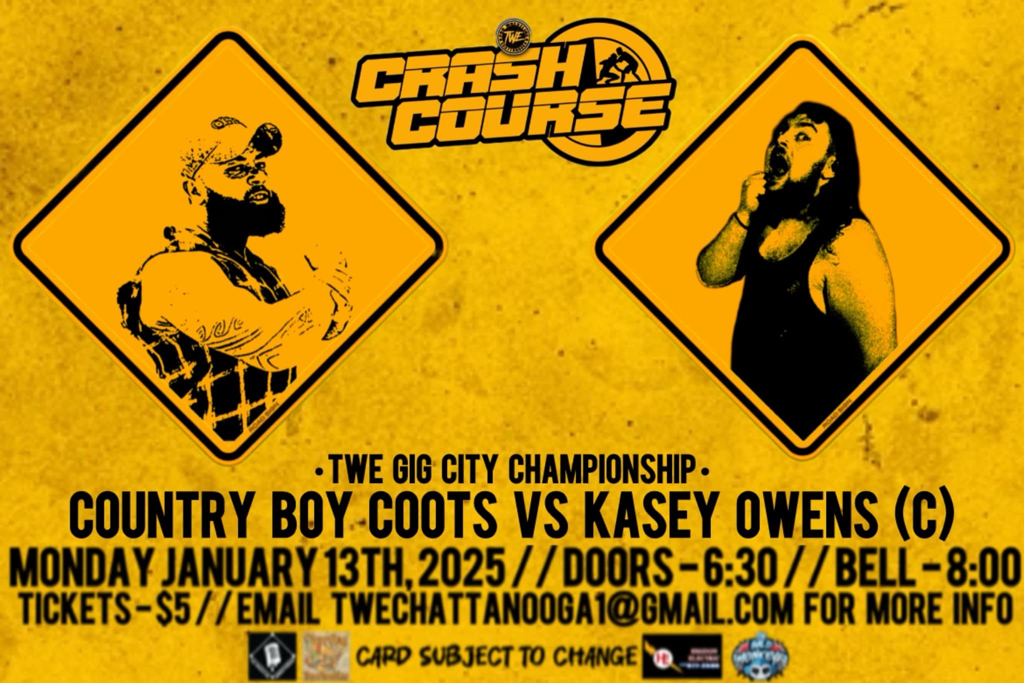 Twe Comp Resultados TWE Chattanooga 9 de enero 2025 | Crash Course 50