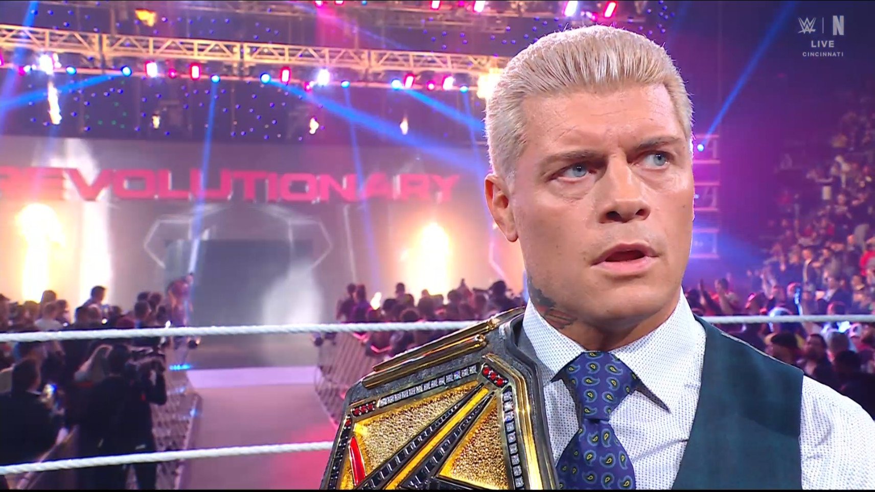 Cody Rhodes en WWE RAW 24 de febrero 2025