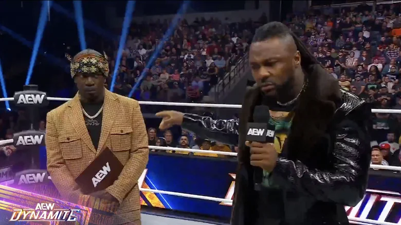 Prince Nana y Swerve Strickland en AEW Dynamite 26 de febrero de 2025