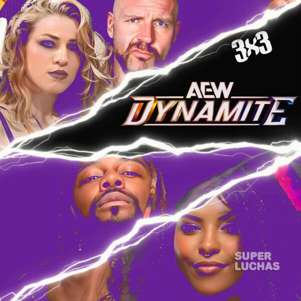 3x3 AEW Dynamite 2 de abril 2025 | Jon Moxley y Marina Shafir vs. Swerve Strickland y Willow Nightingale