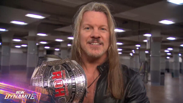 Chris Jericho with the World Full Weight Championship at AEW Dynamite (March 26, 2025) - AEW