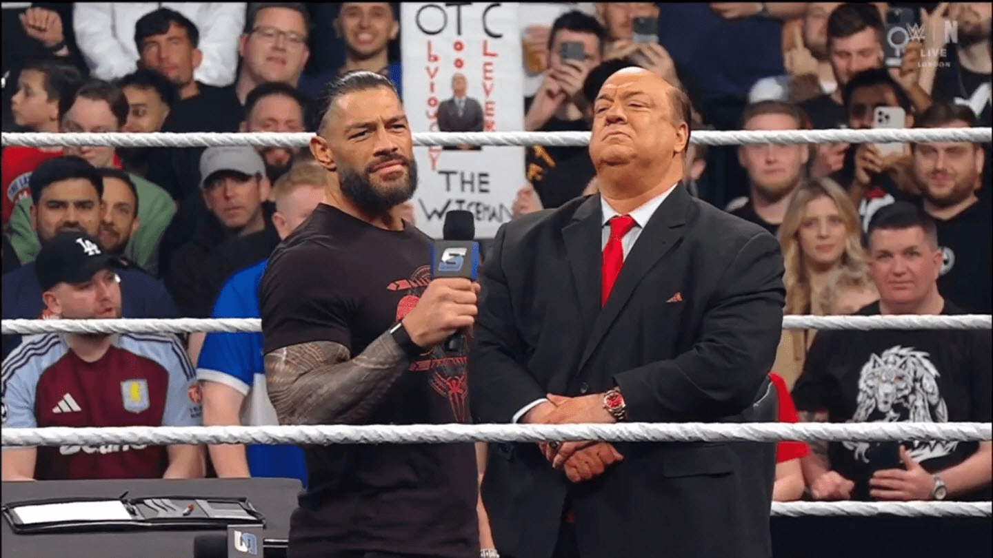 Roman Reigns y Paul Heyman en WWE SmackDown (28 de marzo de 2025) - WWE