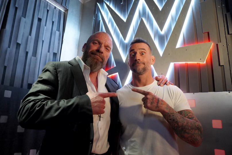 Triple H and CM Punk at WWE Survivor Series 2023 (November 25, 2023) - @tripleh