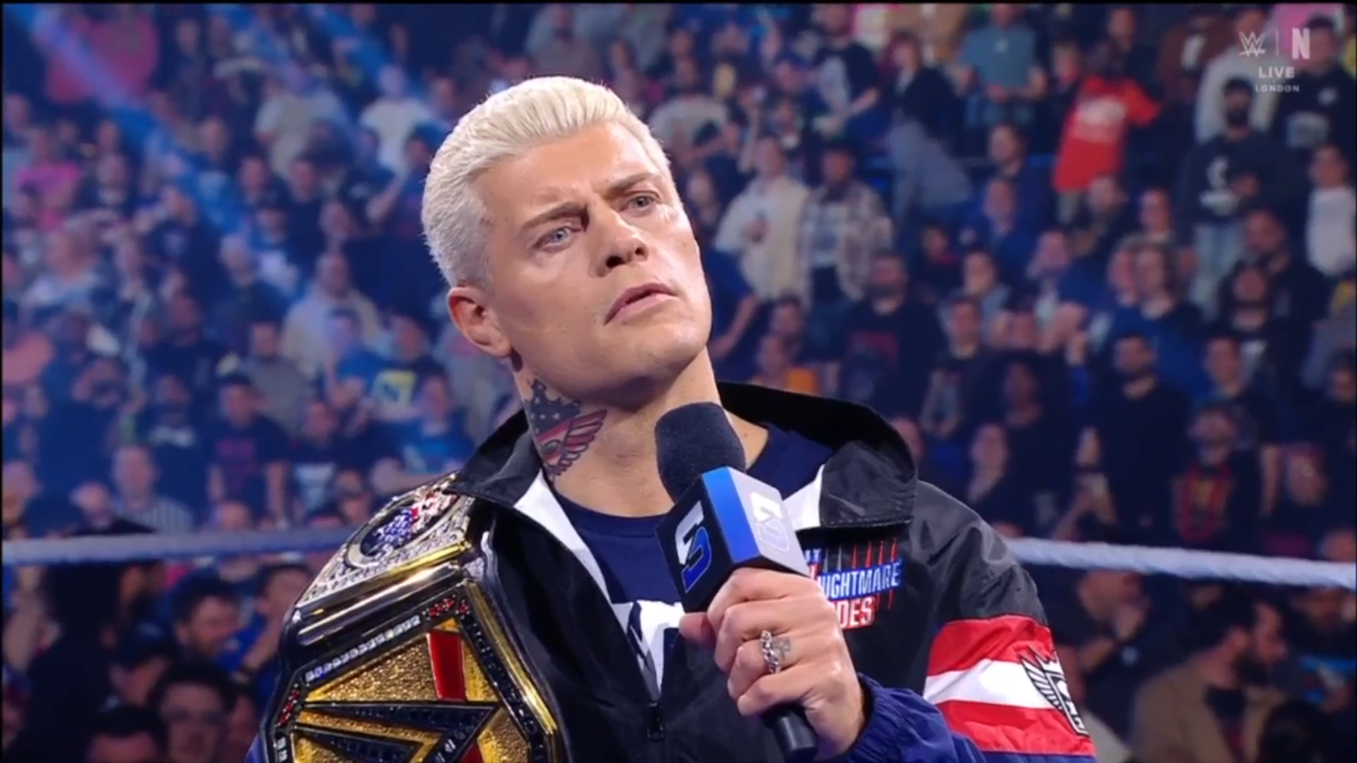 WWE SmackDown 28 de marzo de 2025 Cody Rhodes como Campeón Indisputable WWE