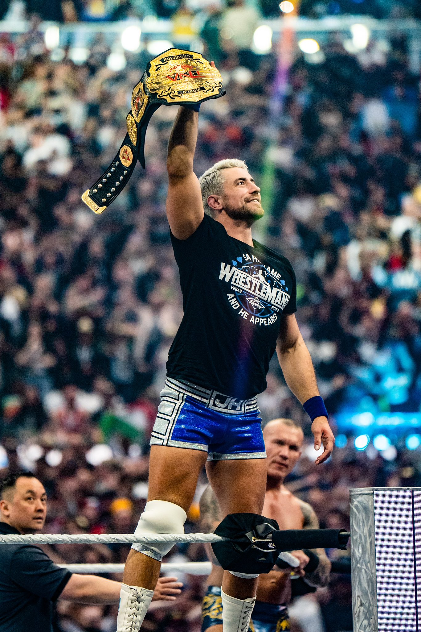 El Campeón Mundial TNA Wrestling, Joe Hendry, listo para luchar ante Randy Orton en WWE WrestleMania 41 (20 de abril de 2025) - @kimberlasskick