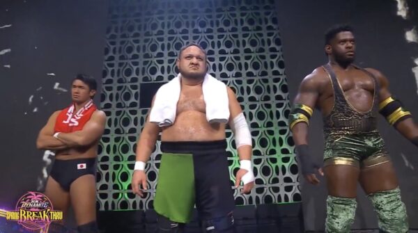 Samoa Joe, Katsuyori Shibata y Powerhouse Hobbs, nuevos Campeones de Tríos AEW en AEW Dynamite (16 de abril de 2025) - AEW 2
