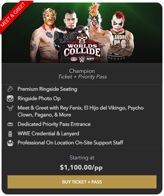 Rey Fénix, Hijo del Vikingo, Psycho Clown y Pagano en el Meet and Greet de NXTxAAA Worlds Collide 2025