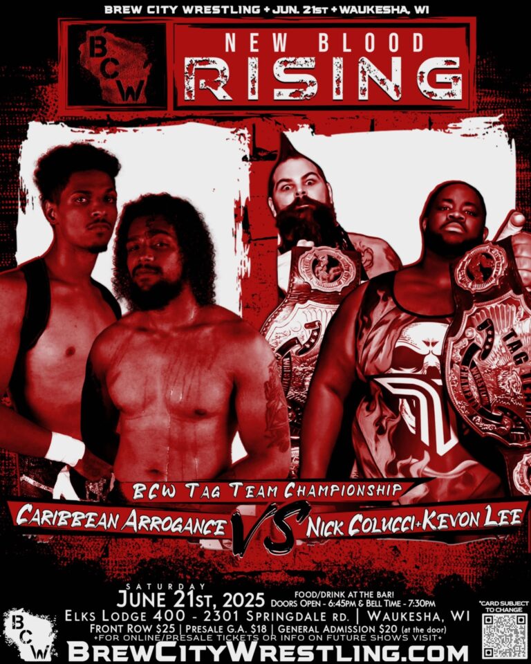 Resultados Brew City Wrestling 21 de junio 2025 | New Blood Rising