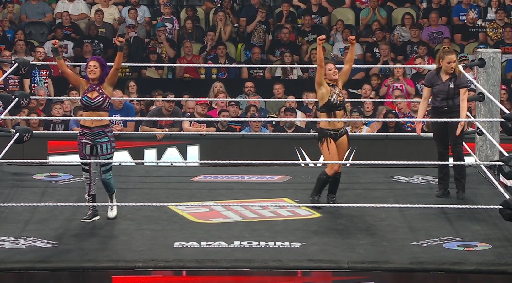 Bayley y Lyra Valkyria empatan en WWE Raw (30 de junio de 2025) - WWE