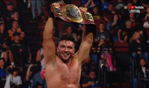 Ethan Page retuvo el Campeonato Norteamericano NXT en WWExAAA Worlds Collide 2025 (07 de junio de 2025) - WWE