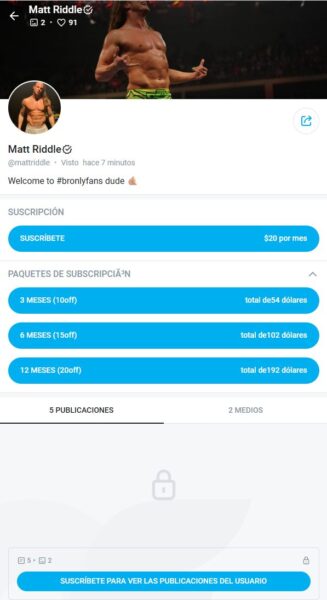 Matt Riddle OnlyFans