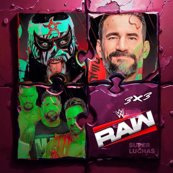 3x3 WWE RAW 14 de julio 2025 | Gauntlet Match
