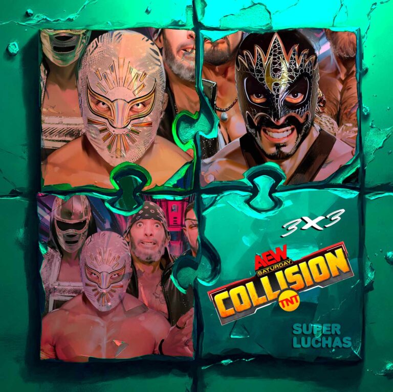 3x3 AEW Collision 5 de julio 2025 | Místico, Hologram y Mark Briscoe vs. Hechicero y RPG Vice