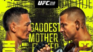 Cartel UFC 318: Max Holloway vs Dustin Poirier por el BMF