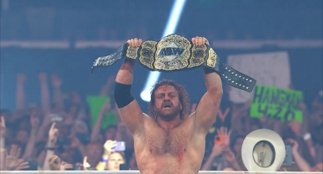 Hangman Adam Page as a new AEW full weight world champion (July 12, 2025) - AEW