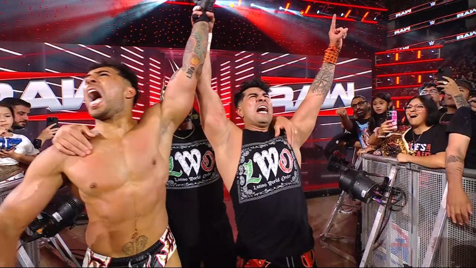 Joaquín Wilde and Cruz del Toro Lwo at WWE RAW (July 21, 2025) - WWE