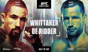 UFC On ABC 9: Robert Whittaker vs Reiner de Ridder en Abu Dabi