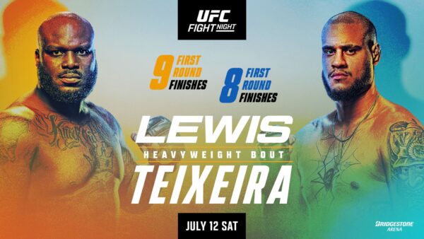 Cartel UFC on ESPN 70: Derrick Lewis vs Tallison Teixeira en Nashville