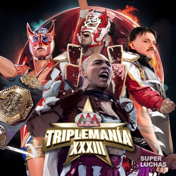Cobertura y resultados AAA TRIPLEMANIA XXXIII | Hijo del Vikingo vs. Dominik Mysterio vs. Dragon Lee vs. Grande Americano