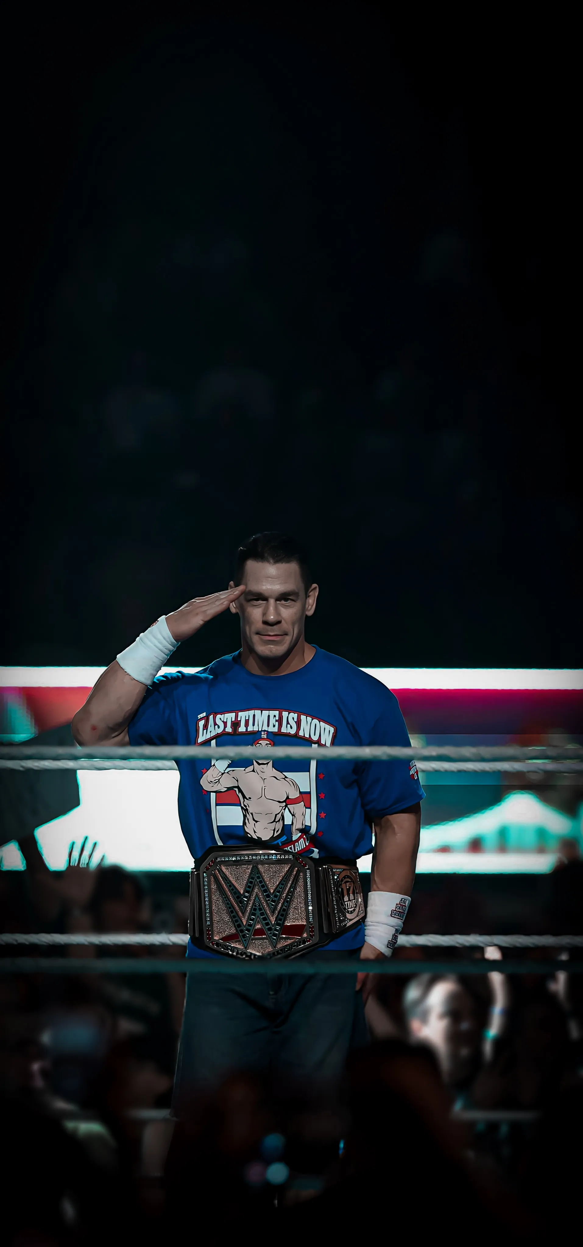 John Cena enters the ring as WWE indisputable champion at night of WWe Summerslam 2025 - WWE 3