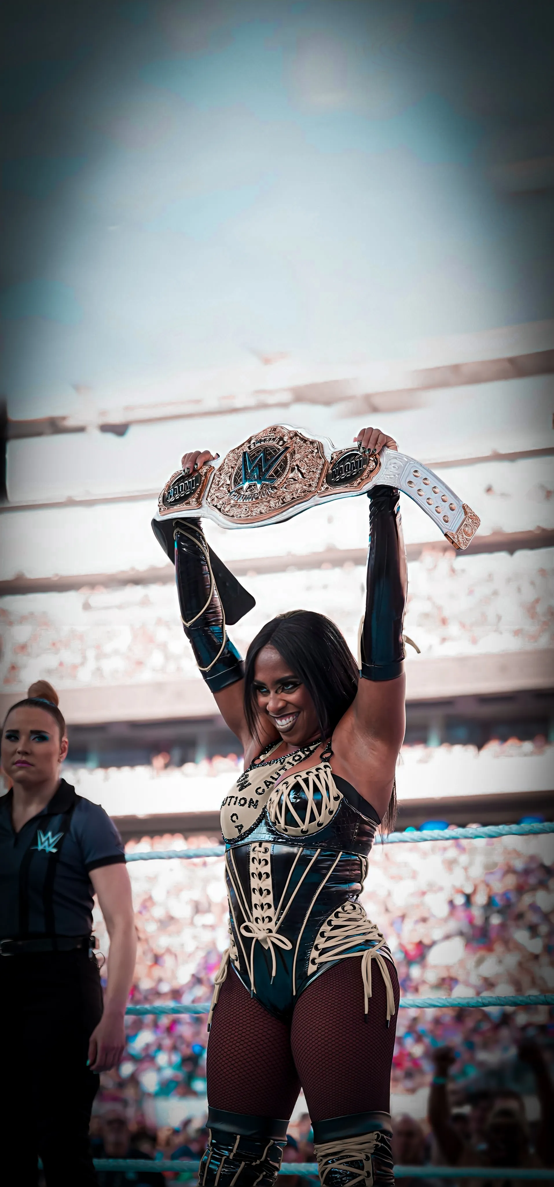Naomi as WWE Women's World Champion on WWE Summerslam 2025 - WWE