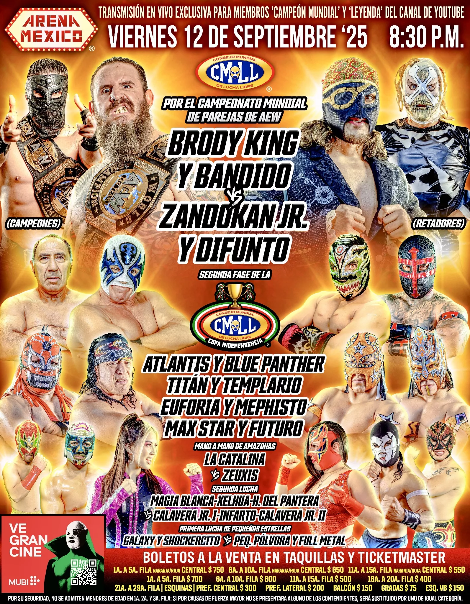 Arena México – 12 de septiembre de 2025