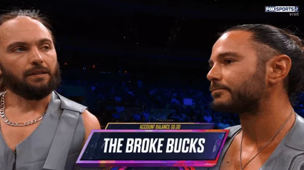 AEW Dynamite 01 octubre 2025 Matt Jackson y Nick Jackson The Broke Bucks