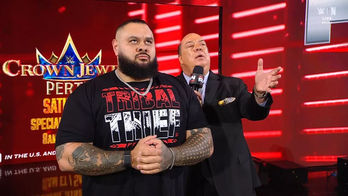 Paul Heyman y Bronson Reed en WWE RAW 6 de octubre 2025