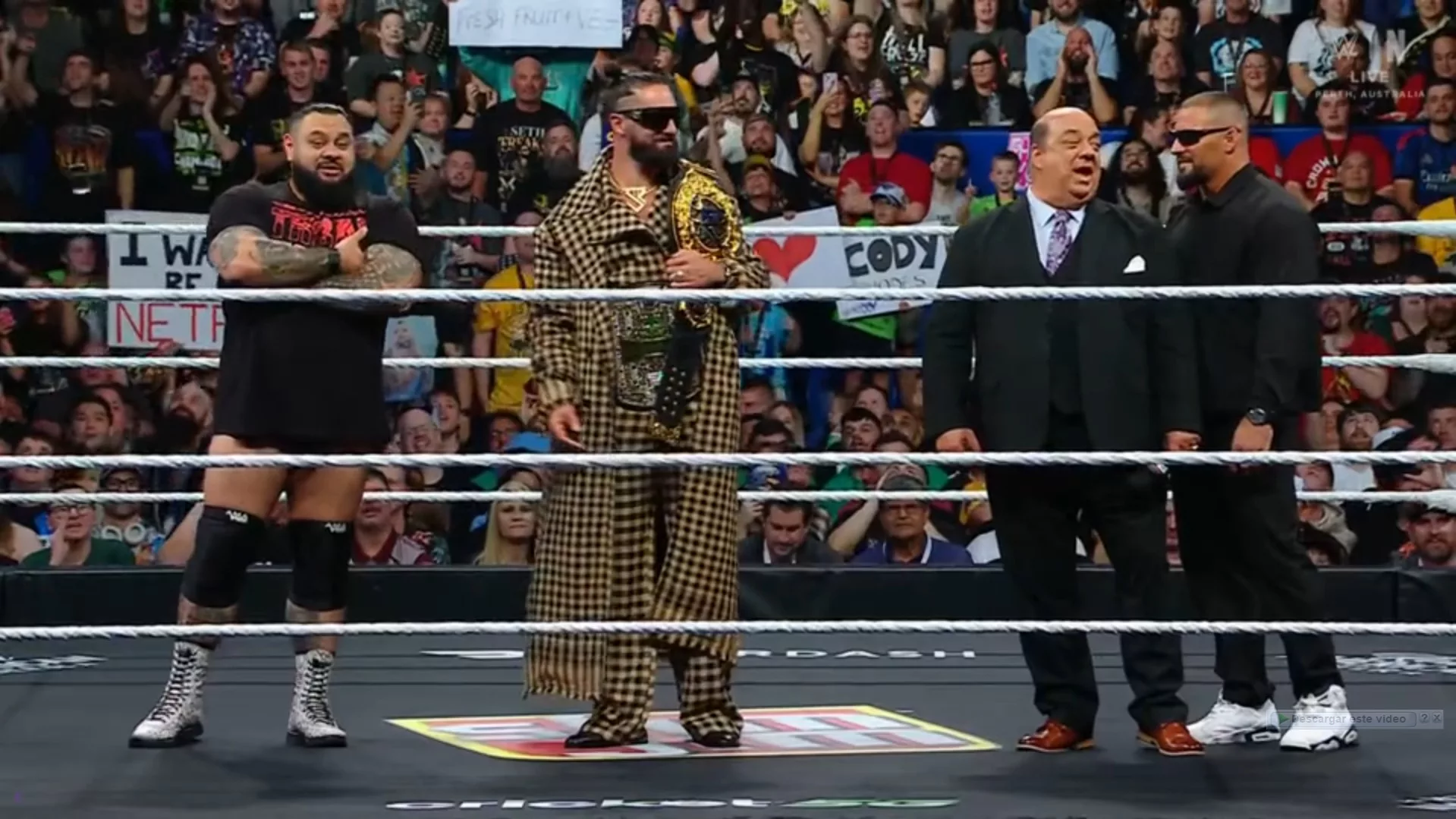 WWE Raw 13 octubre 2025 Bronson Reed Seth Rollins Paul Heyman Bron Breakker