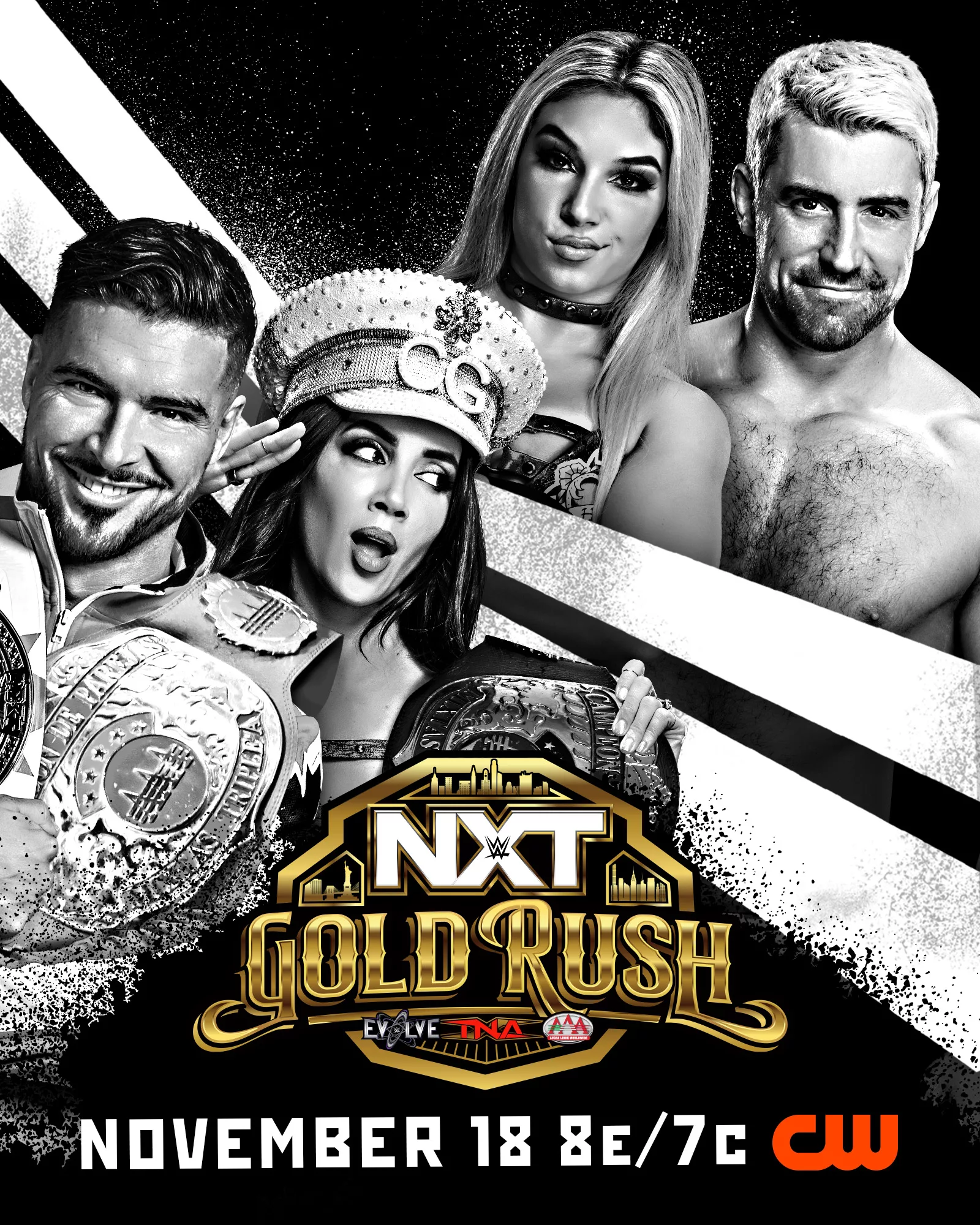 Chelsea Green y Ethan Page expondrán el Campeonato de Parejas Mixtas AAA ante Thea Hail y Joe Hendry en NXT Gold Rush 2025