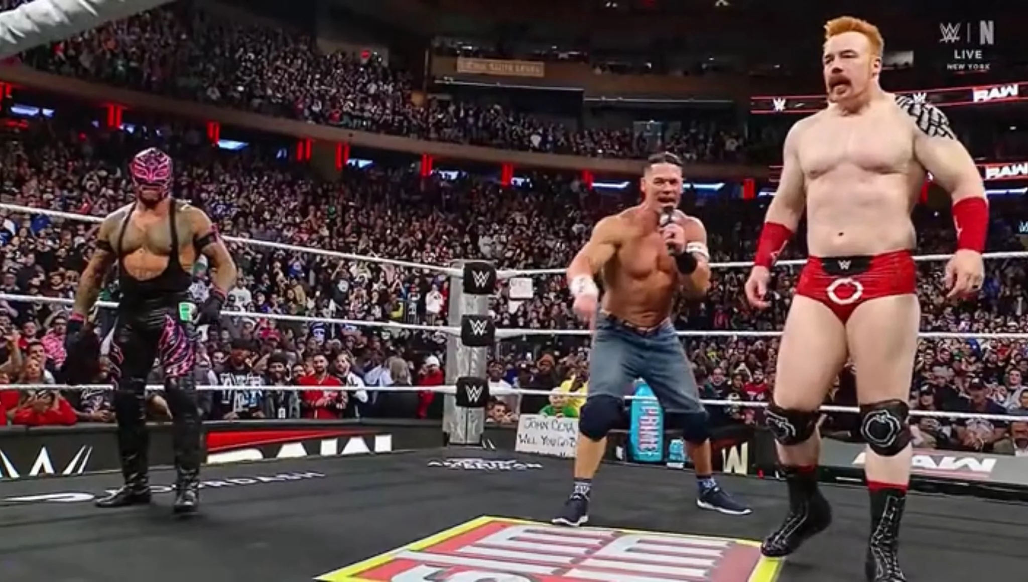 John Cena, Batsta Et Rey Mystero WWE Legend Batsta Dedcated Entre